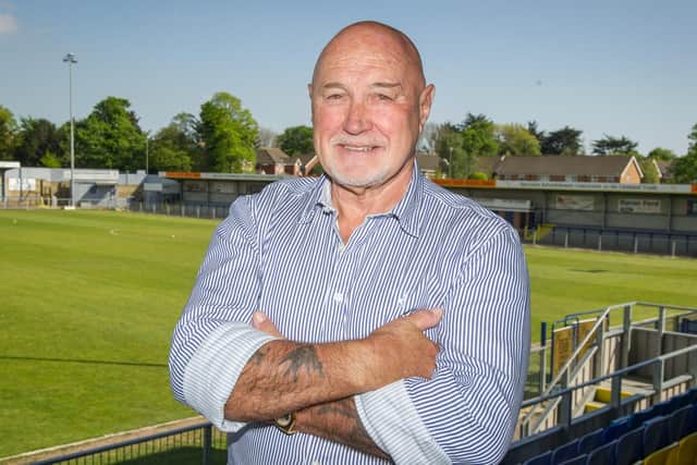 29/5/19Story: Havant & Waterlooville Football Club (Hawks have announced their new manager, Paul Doswell.Pictured: Chairman, Derek Pope   Picture: Habibur Rahman