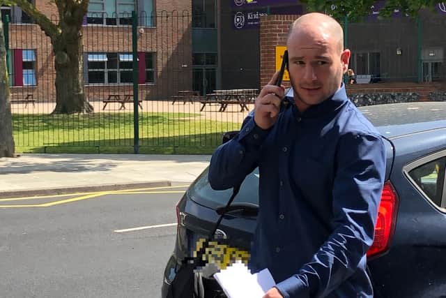 Andrew Cook leaving Portsmouth Magistrates Court. Picture: Byron Melton