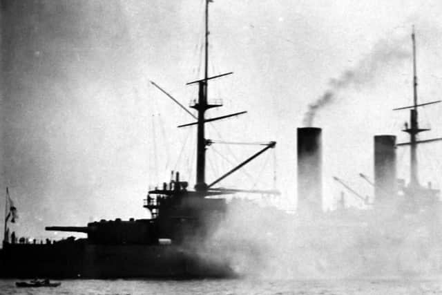 The Russian battleship Slava.