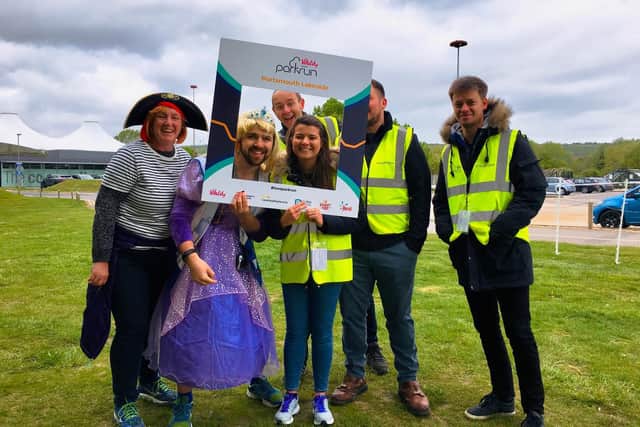 The birthday celebrations at Portsmouth Lakeside parkrun