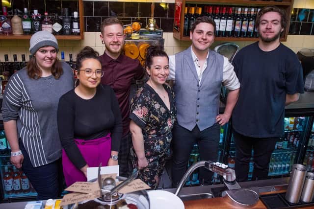 Panero Lounge, Southsea
Pictured: Staff, Tyler Lidster, Sara O'Shea, Jake Southen, Manager Hannah Williams, Alex Bradbury and Chris Perkins
Picture: Habibur Rahman