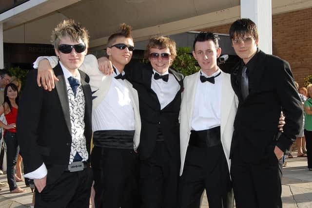 Priory Prom, Marriott, L-R, Marlon Doyle, Oliver Cooper, Alex Campbell, Samuel Penington and Sam Elson (072880-17_proms)