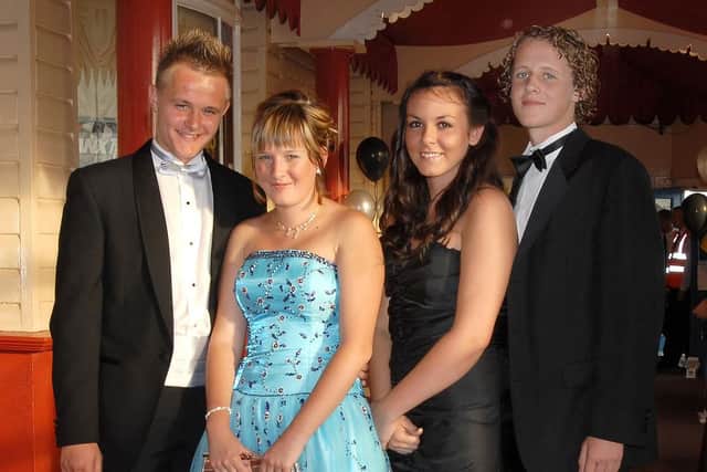 Mayfield Prom, South Parade Pier, L-R, Lewie Vicary, Paige McBride, Alannah Hedger and Jon Goldthorpe (072880-09_proms)