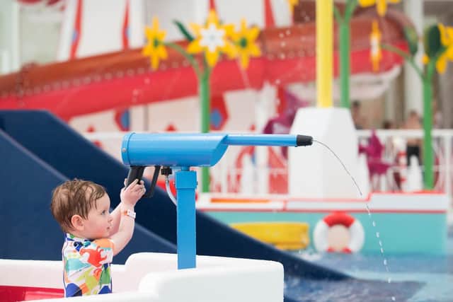 General views of the new Splash 40m swimming pool, which has now officially opened at Butlins holiday resort in Bognor Regis, West Sussex.