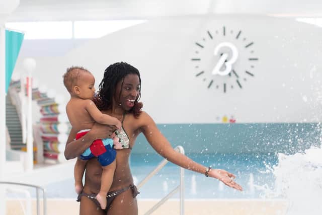 General view of the new 40m 'Splash' pool at the Butlin's resort in Bognor Regis in West Sussex