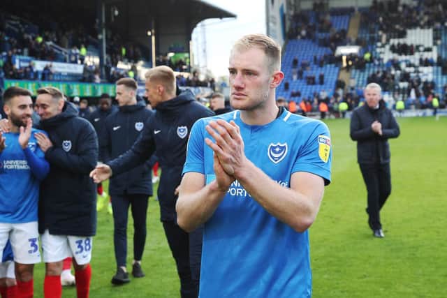 Matt Clarke, The News/Sports Mail's Player of the Season, was disappointed at the outcome of their final League One match. Picture: Joe Pepler