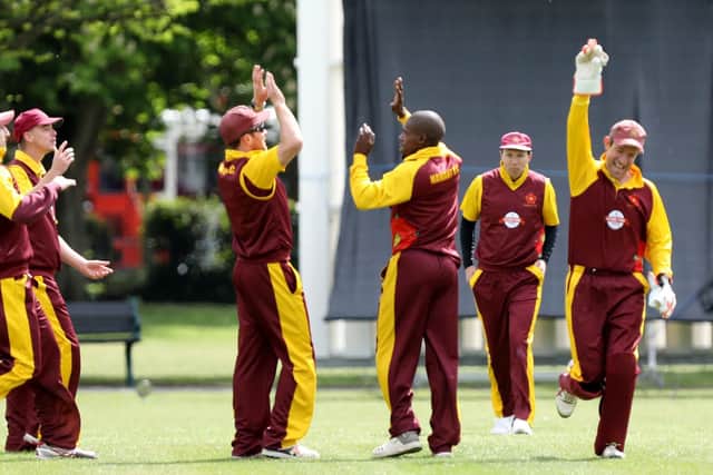 Siviwe Gidana celebrates a wicket. Picture: Chris Moorhouse