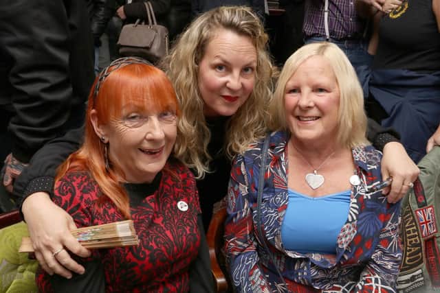 EastEnders star, Lorraine Stanley, centre, with her mother June Goldring, right, and her mother's friend, Eve Stubbs at a fundraising event at the Froddington Arms in Fratton in 2016
Picture: Habibur Rahman