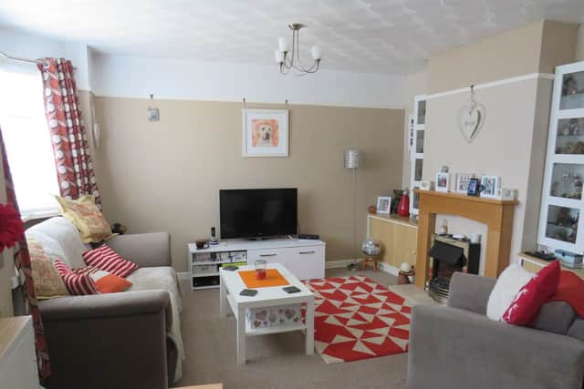 The home comes with a large lounge.
