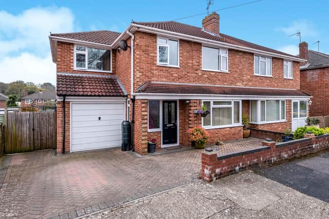 This five bedroom semi-detached house is one of the most popular homes on sale in Fareham right now. It is on the market for 375,000.