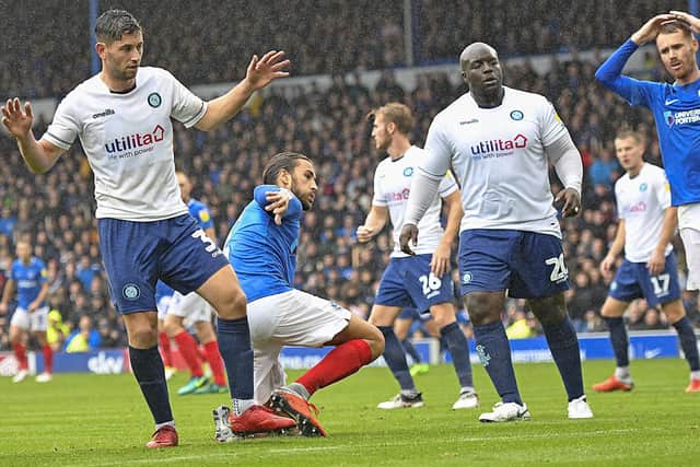 Wycombe Wanderers striker Akinfenwa was suggested as a player you wanted to add to the Pompey squad for the play-offs.