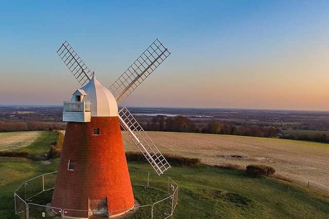 Halnaker Windmill from our Neighbouring City Chichester (Drone Shot) by Liam Nash Photography