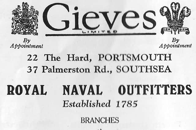 In days past any officer worth his standing would purchase a made to measure uniform from Gieves.