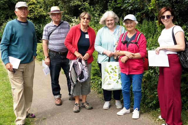 Portsmouth and Southsea Tree Wardens Malcolm Reeves, Terry Smith (Havant Tree Warden), Pauline Powell, Heather Lee, Dorothy Reeves and Krystle Gray.