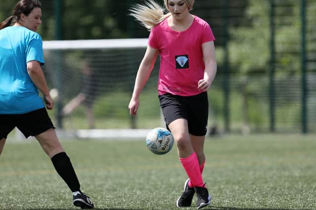 Demi Talman charity football match, Park Community School, Havant.                         Picture: Chris Moorhouse    (110519-6)