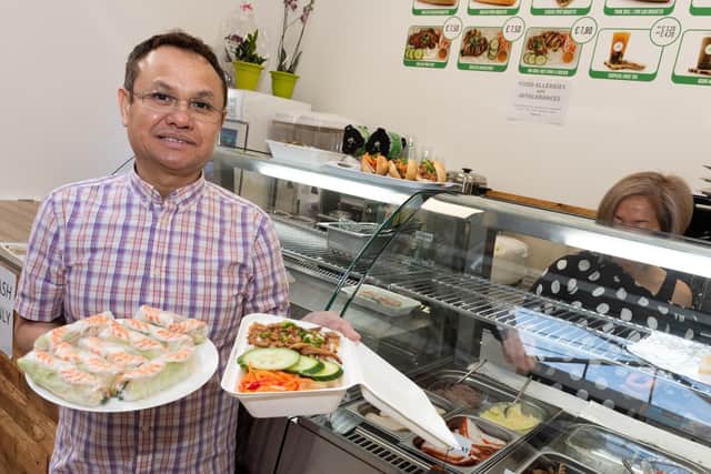 Thanh Tran has opened Boba Baguette in Cascades Shopping Centre. Picture: Duncan Shepherd