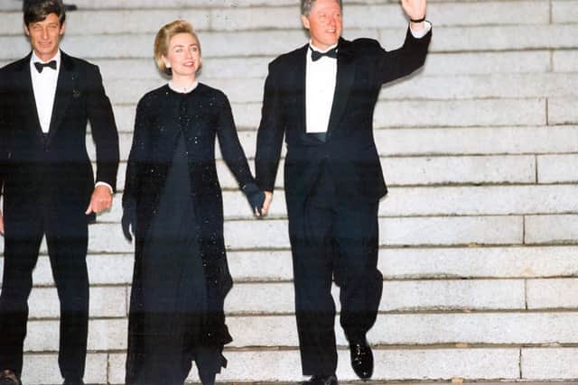 Bill and Hillary Clinton during their visit to Portsmouth for the D-Day commemorations in 1994