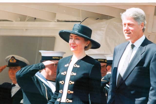 Bill and Hillary Clinton during their visit to Portsmouth for the D-Day commemorations in 1994  PP142
