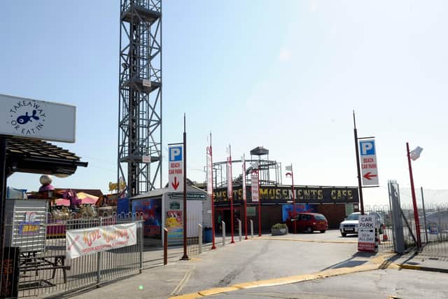 The Funland amusement site on Hayling Island. The incident took place at a Wimpy restaurant there