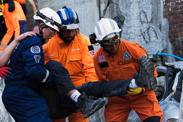 The largest disaster simulation exercise takes place in Fort Widley, Portsmouth. Picture: Action Media International