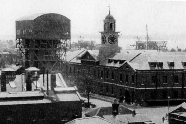 Yesterday I asked where a ship was located. It must have been at the entrance to the Camber, Old Portsmouth.