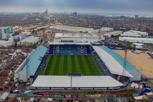 Fratton Park from the sky (Drone shot). Liam Nash Photography