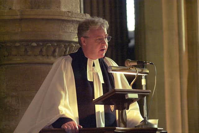 The Venerable Christopher Lowson, Archdeacon of Portsdown, at the Holocaust Memorial Day service at St Faith's Church in Havant in 2001. Picture: Malcolm Wells