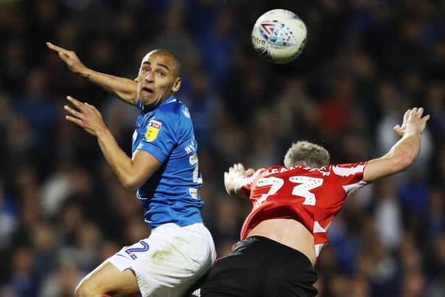 James Vaughan replaced Oli Hawkins in the second half Picture: Joe Pepler
