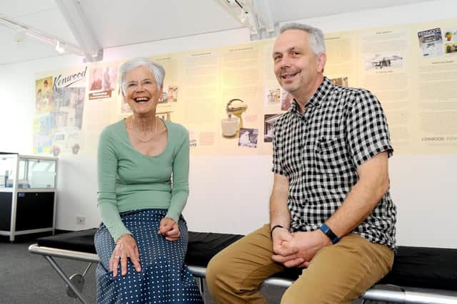 Volunteers Valerie Bird and Paul Dolling. Picture: Sarah Standing