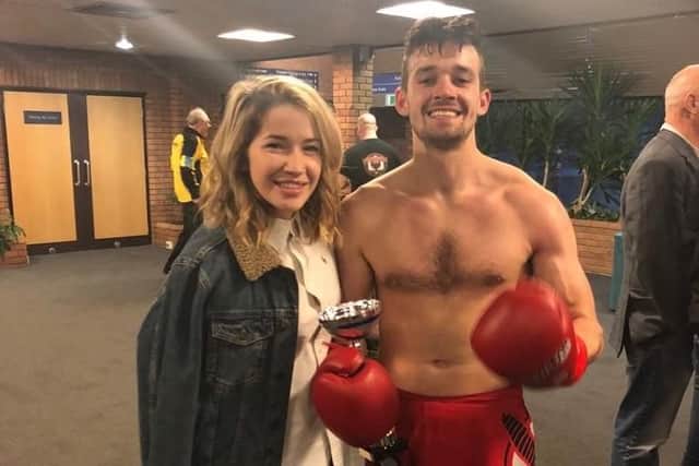 Curtis Bull, right, with his sister Emily