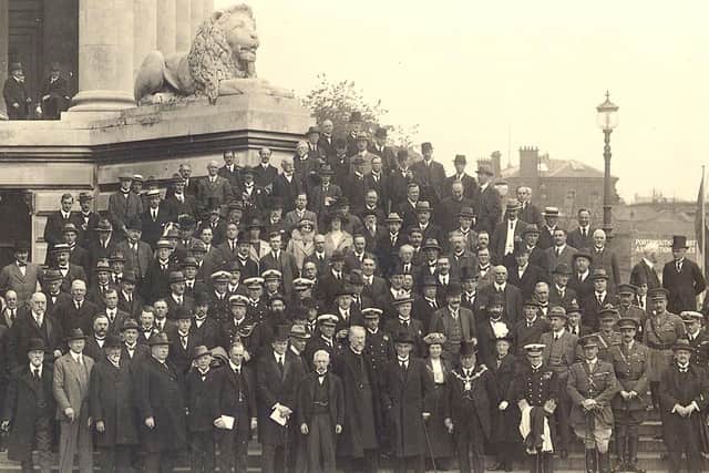 In June 1920, International law delegates from around the world gathered in Portsmouth for a conference. Photo: Michael Harris collection.