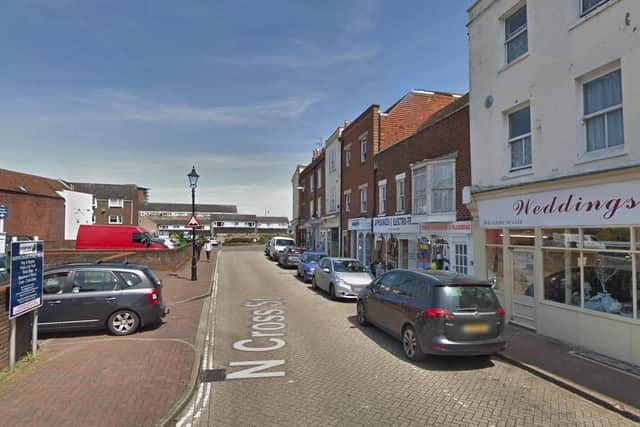 The fire happened in North Cross Street. Picture: Google Maps