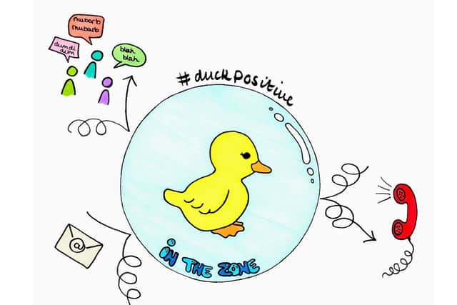 Nathan Clifford is hoping the #DuckPositive campaign will help other people feel happier in the workplace. Picture: By Emily Powell