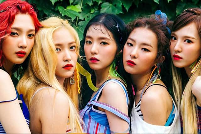 Korean pop band Red Velvet who Becky Jerams has written a hit song for