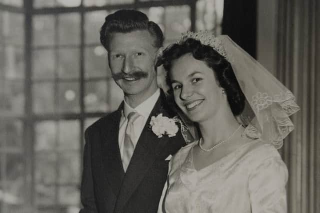 Rosemary and Michael Pharo on their wedding day on May 20, 1959.