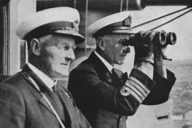 Perhaps the first time a photograph taken on the bridge of HMS Hood has been seen for many years.