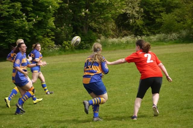Gosport Goddesses taking on the Andover development side in the Aldershot & Fleet tournament