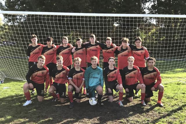 The lads have just won the A league in the Sunday Youth Division and are unbeaten in three league seasons.