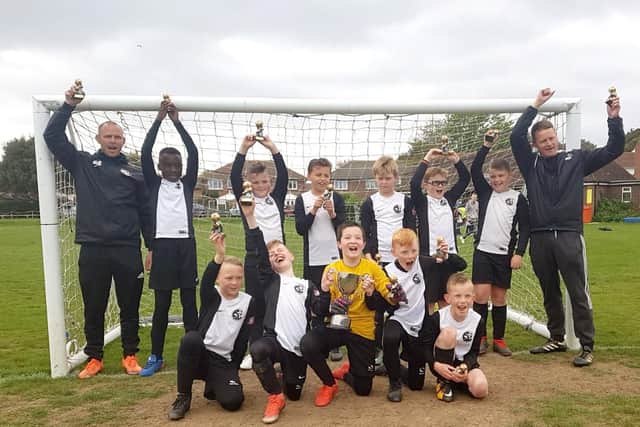 Trafalgar Cup Winners, winning the final on penalties. Great effort from the whole team, well deserved.