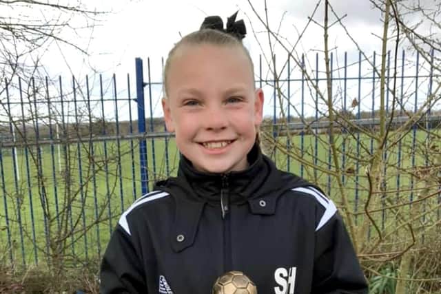 Scarlett started playing football at South Coast Football School in may 2018, later signing for Fleur De Lys Belson U11s, making her family very proud.