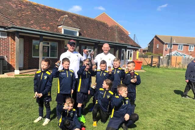 Portsmouth Youth Football League and League Cup winners. "This is a massive achievement for all of us," said manager Connor Robinson.