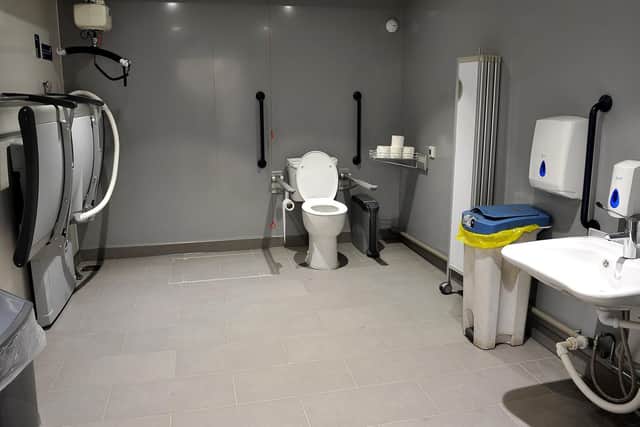 The inside of a changing places toilet. Picture: Steve Robards
