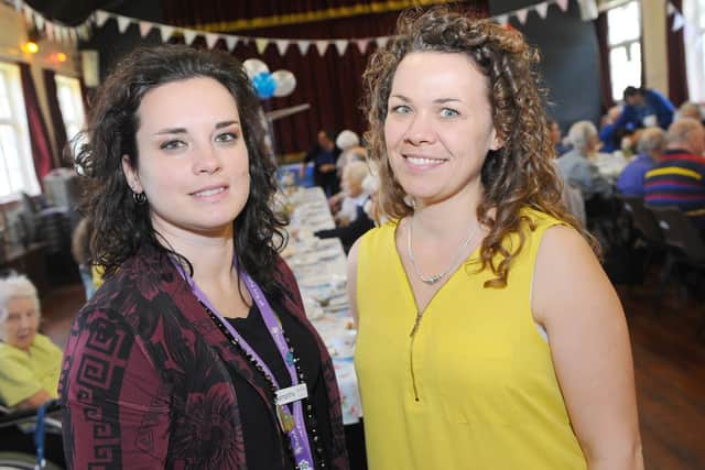 Samantha Ulizzi, left, liaison worker for Remind and Charlene Unwin, intensive engagement support worker at Remind.
Picture: Sarah Standing (210519-9809)
