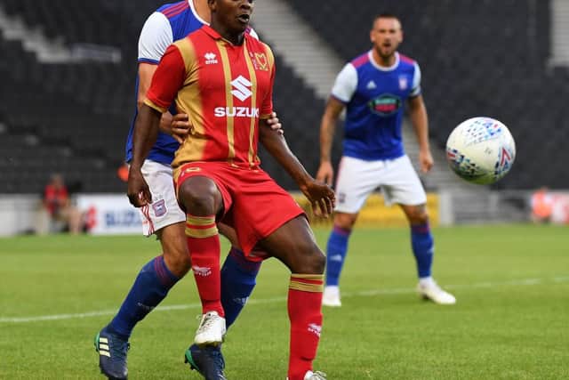Top scorer for promoted League Two side MK Dons with 22 goals and one of the most attractive free agents out there