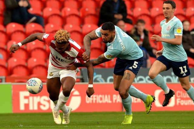 The free-agent swapped Accrington for newly-relegated Bradford after 26 appearances in the Accy defence this season.