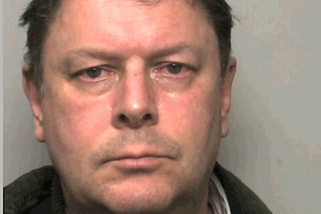 Jonathan OBrien has been jailed for 13 months after admitting to two counts of indecent assault against a boy in the 1990s. Picture: Sussex Police