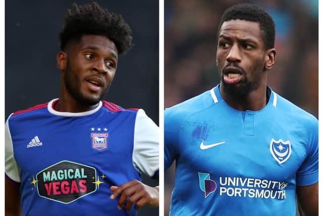 Ellis Harrison, left, and Omar Bogle.