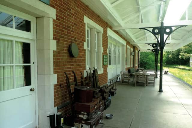 The platform where Churchills train arrived before being shunted into the siding about 450 yards south of the signal box. The current owners have done a magnificent restoration.  A wild flower garden has replaced the track. Picture: Tim King