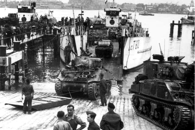 DDay scene at Gosport in June 1944.