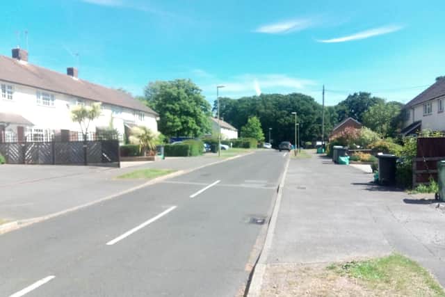 Battery Hill, Bishop's Waltham where the stabbing happened